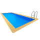 Kit piscina, 10m x 5m, h =1,50m