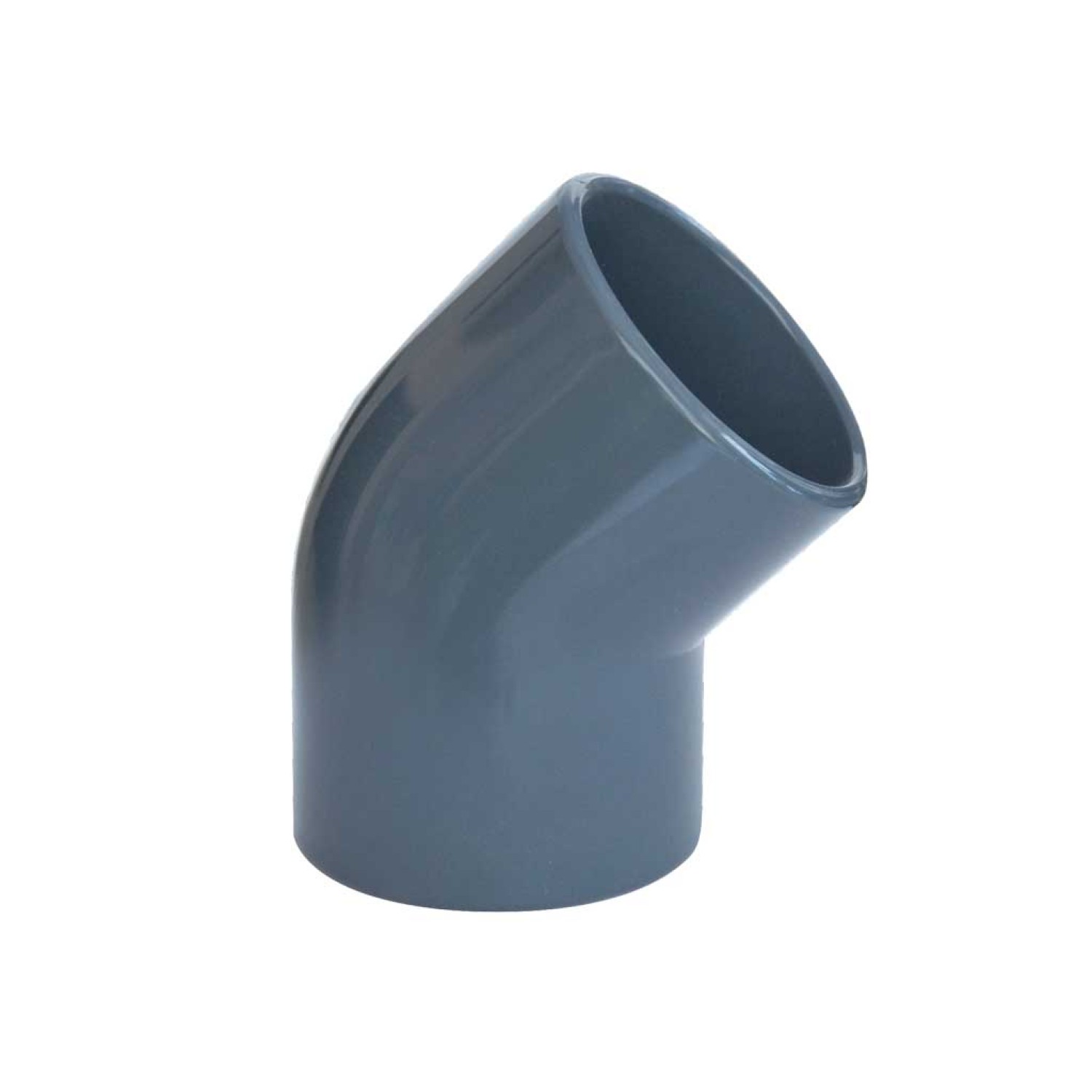 COT PVC LA 45° PRIN LIPIRE, DN50