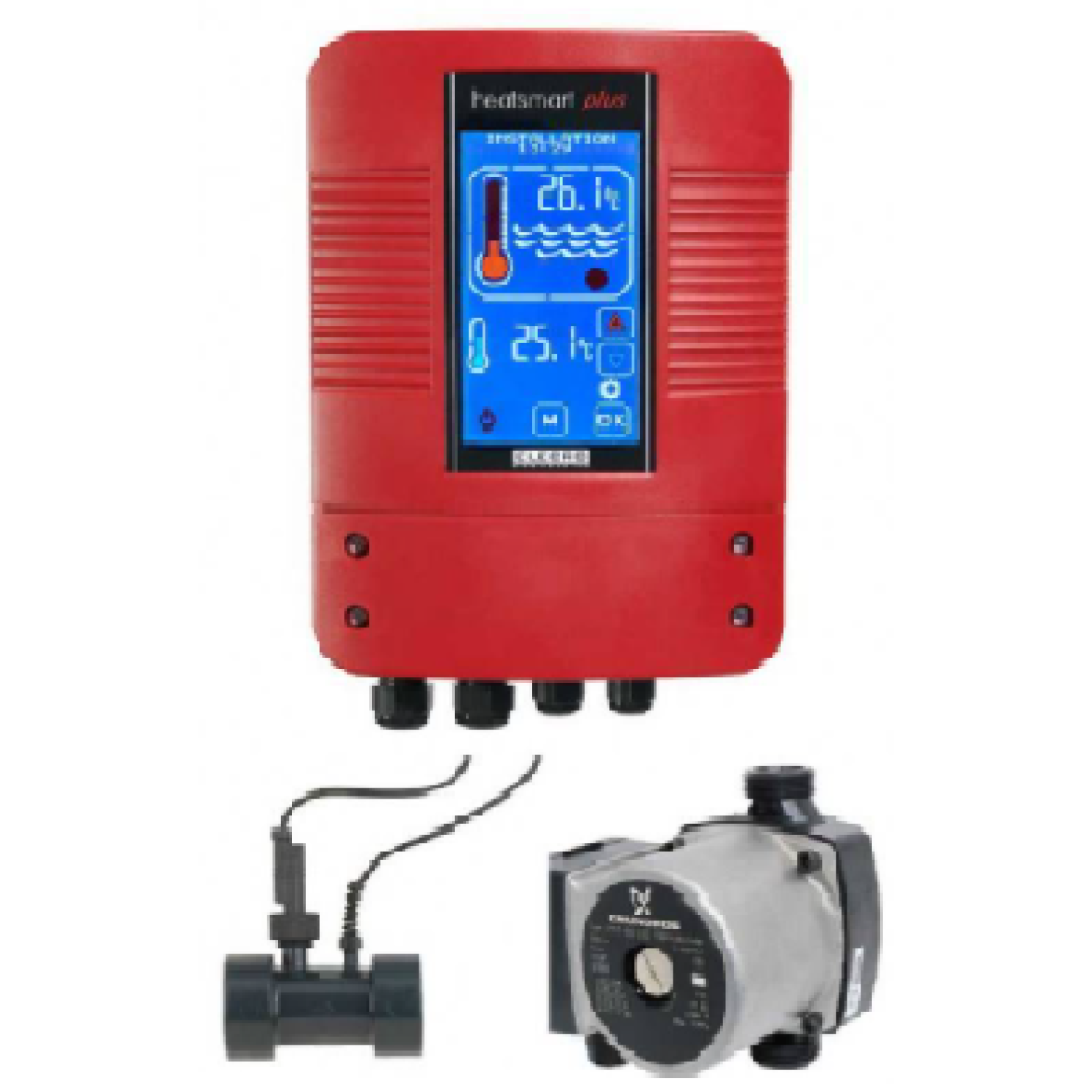 CONTROLLER DIGITAL PENTRU SCHIMBATOR CALDURA HEATSMART PLUS, INCLUSIV POMPA GRUNDFOS
