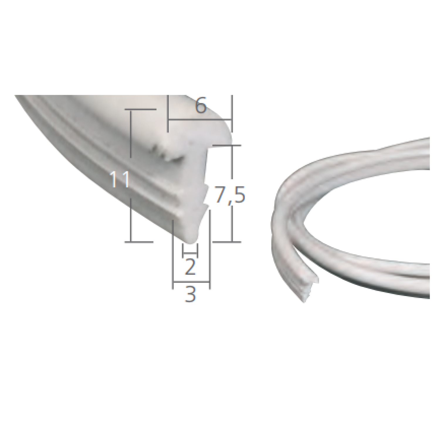GARNITURA PVC 6MM